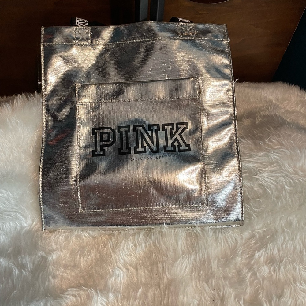Victoria's Secret PINK Silver Tote Bag